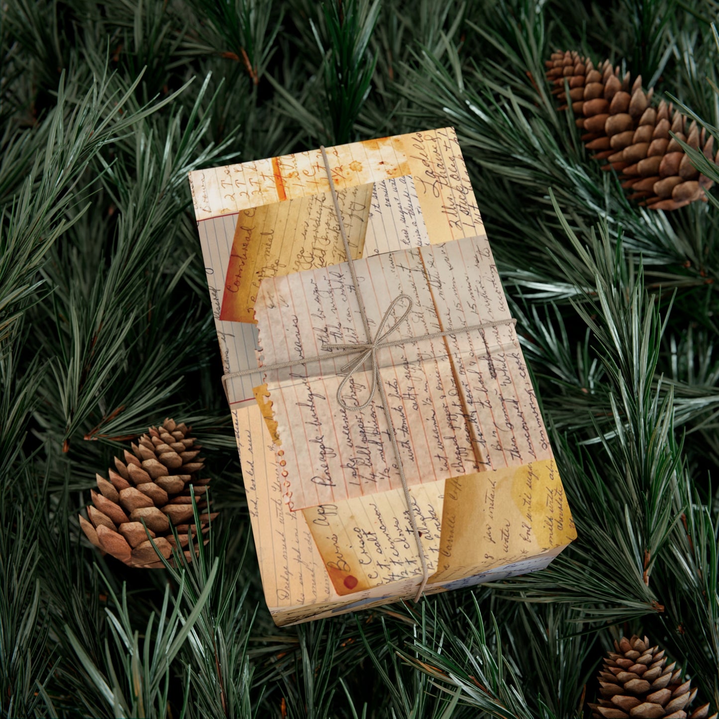 Recipe Card Gift Wrap Paper