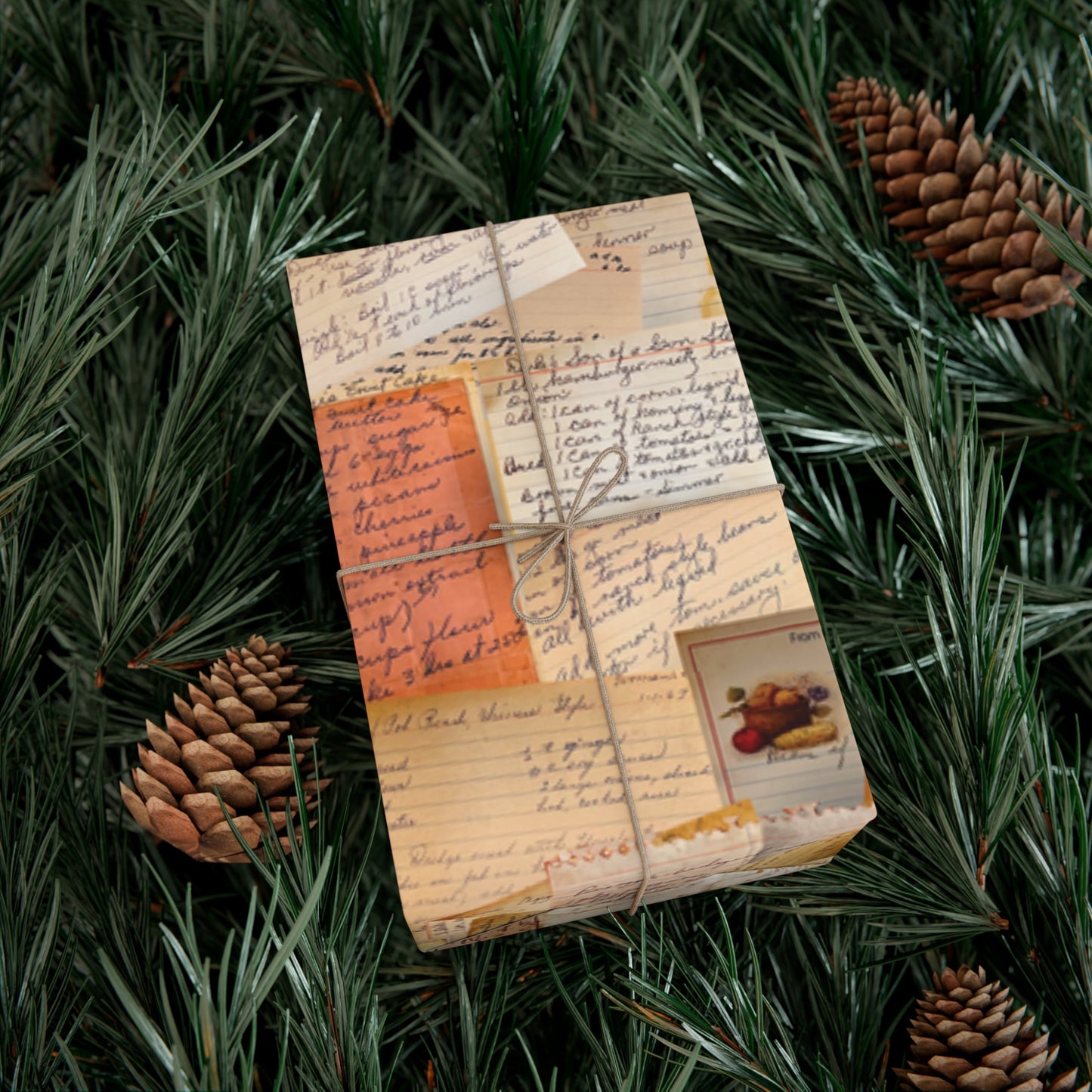 Recipe Card Gift Wrap Paper