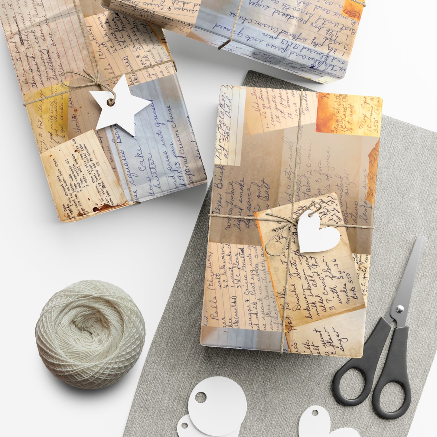 Recipe Card Gift Wrap Paper